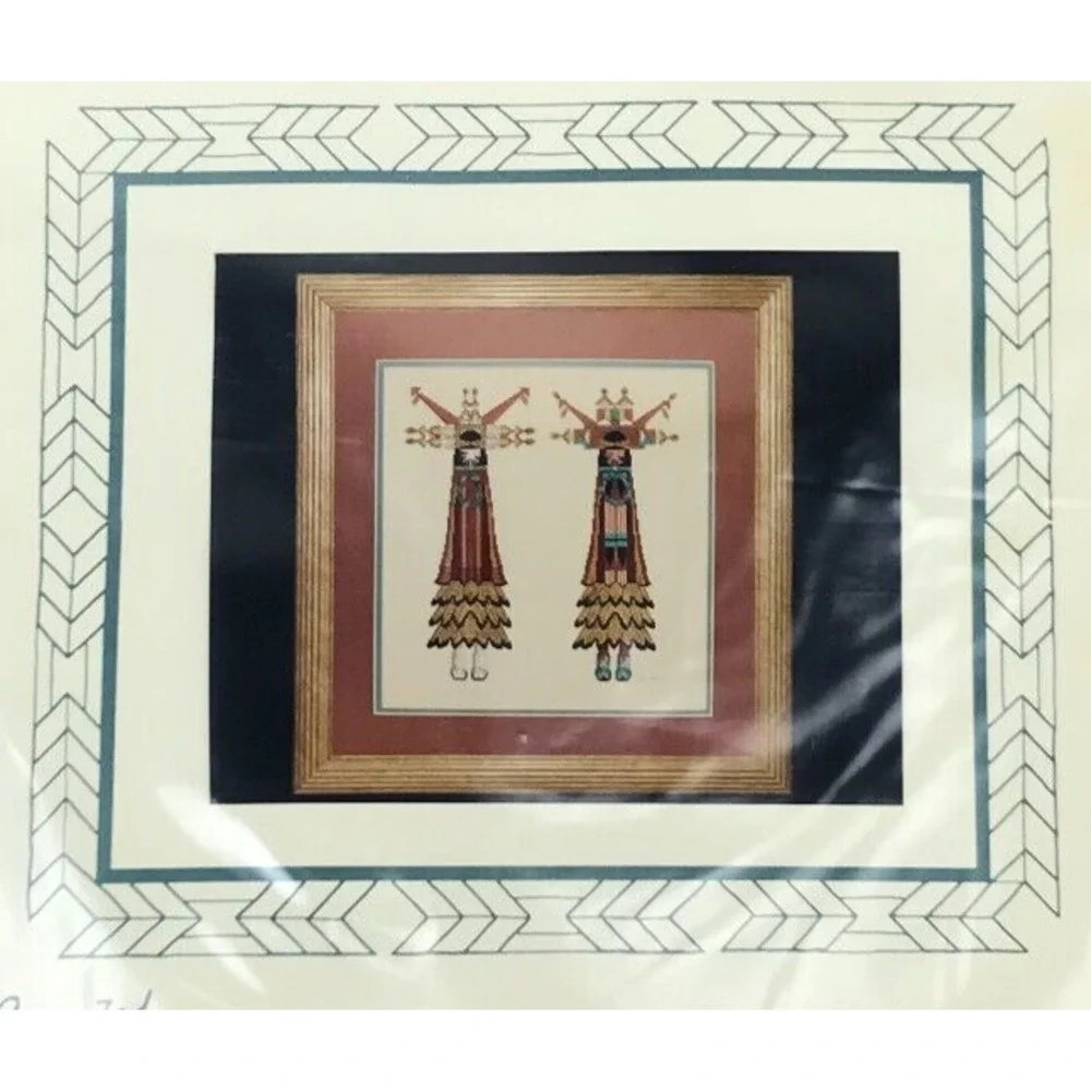 Deluxe Designs Southwest Collection Cross Stitch Hopi Kachinas Salako Taka Mana